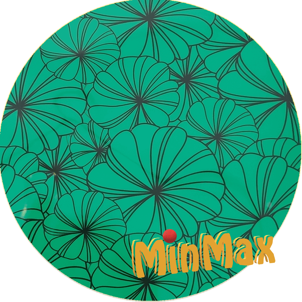 Green film printed flower MinMax Printable heat transfer vinyl