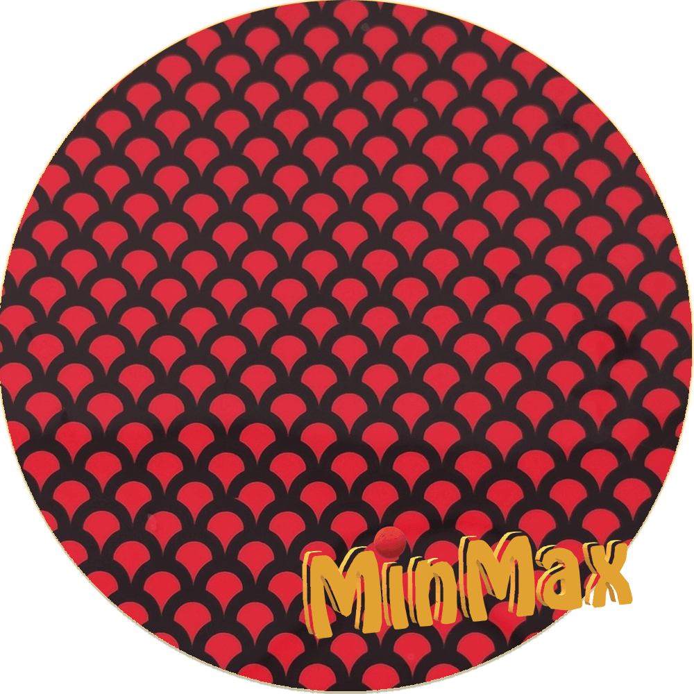 Red film printed 2 MinMax Printable heat transfer vinyl